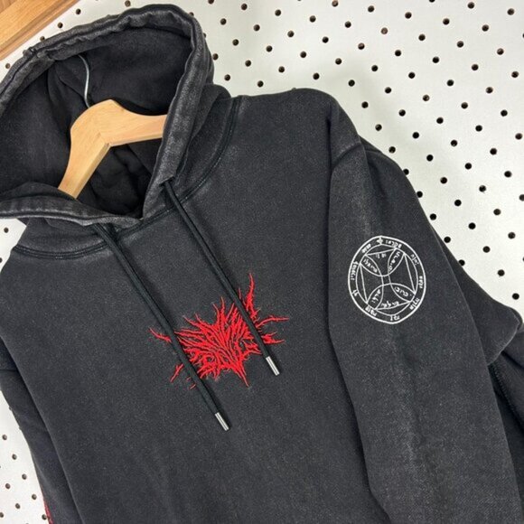 SwaggerSouls Hoodie Merch Small Affliction Style 2020 Sweatshirt Gothic Misfits - Picture 7 of 10